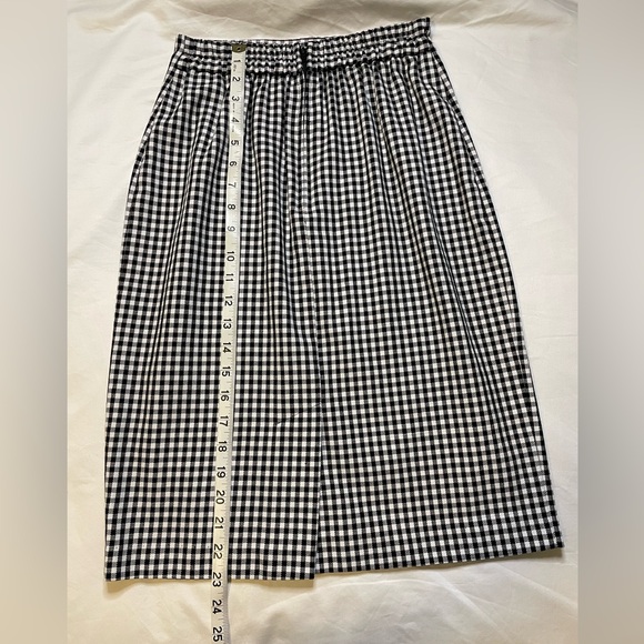 Vintage Black & White Peter Pan Collar Jacket & Knee-Length Skirt Set Sz4 - Picture 8 of 14
